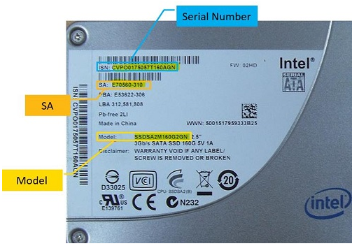 intel固態(tài)硬盤型號(hào)命名規(guī)則