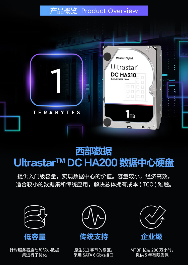 西數(shù)1T金盤(pán)128M緩存SATA接口企業(yè)級(jí)硬盤(pán)